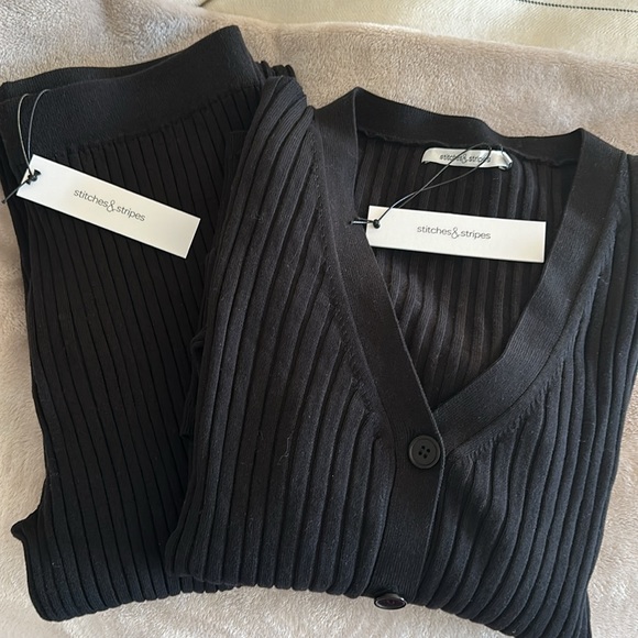 Stitches & Stripes by One Grey Day Sweaters - STUNNING Stitches & Stripes by One Grey Day Cotton/Viscose/Nylon Set (M) BNWT
